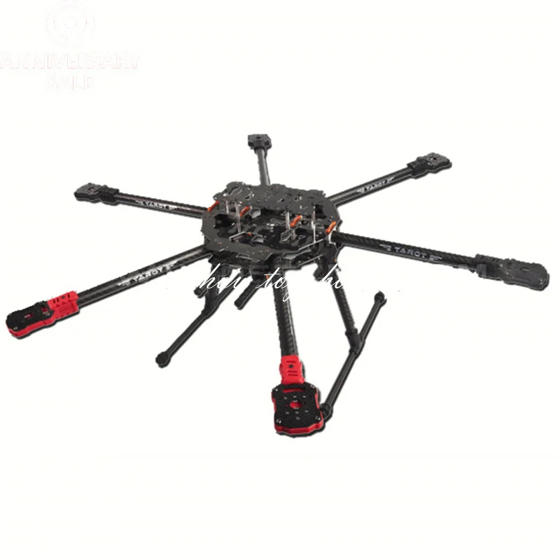 Tarot 680Pro 3K Folding Carbon Fiber Hexacopter 680mm FPV Aircraft Frame w/ Landing Skid TL68P00