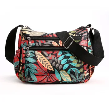 

Nylon women shoulder bags large capacity female mummy crossbody bags travel floral ladies hand bags messenger cartoon printing