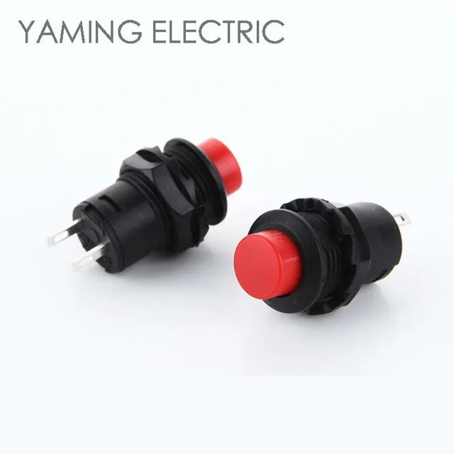 2Pcs Mini 2 pin Round Toggle Self-locking Power ON/OFF Push Button Switch、2018 2Pcs Mini 2 pin Round Toggle Self-locking Power ON/OFF Push Button Switch、2018