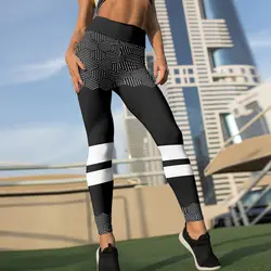 NORMOV модные леггинсы с принтом для женщин тренировки и фитнес леггинсы трикотажные Mujer Высокая талия черный Леггинсы для женские
