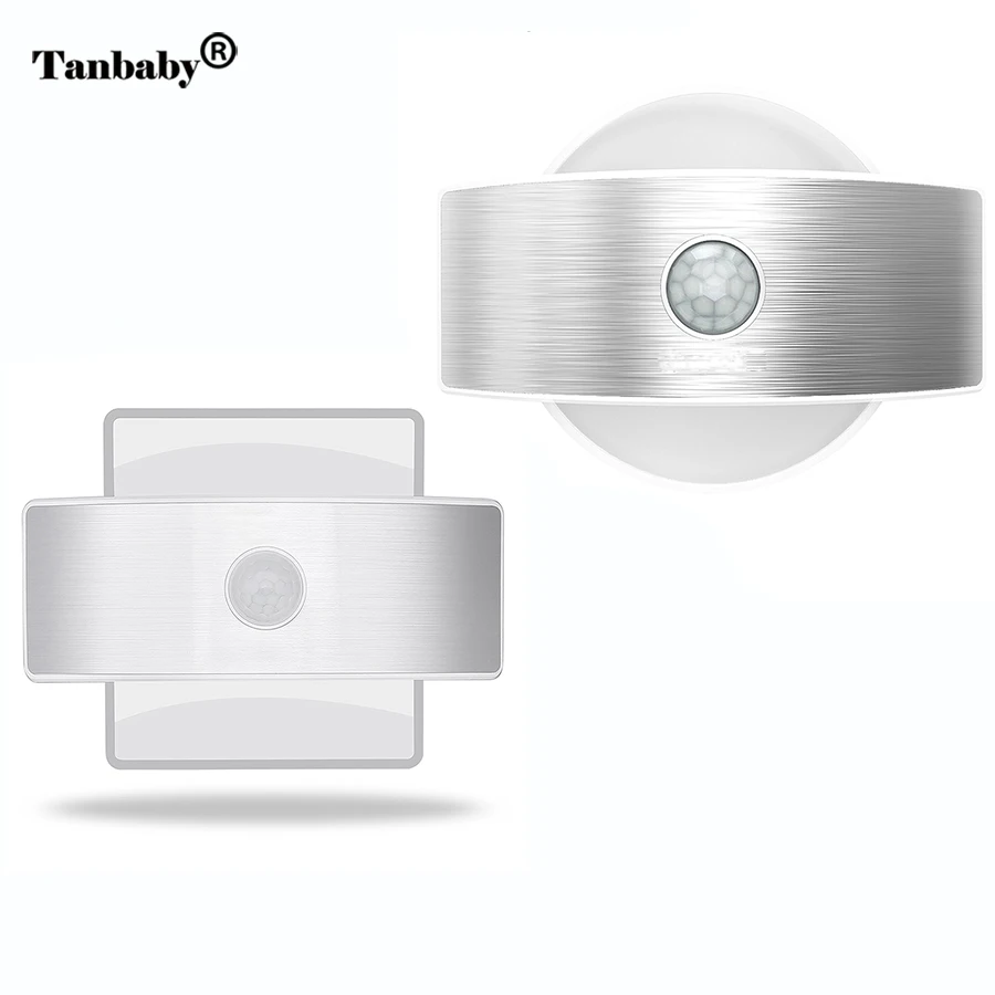 

Wireless Bright Motion Sensor Wall Porch Light Battery Powered Night lamp Security Wall Sconce for Cabinet stair kitchen