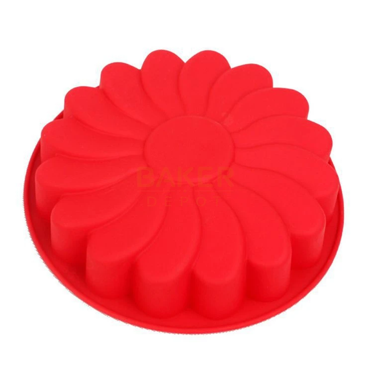 Silicone Cake mold single flower DIY baking Cake Pan Sun flower jelly mold FDA quality CDSM-124