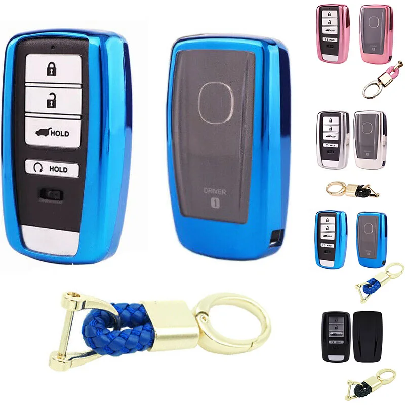 Хромированный Мягкий ТПУ умный дистанционный Брелок чехол для Acura RLX RDX TLX ILX MDX