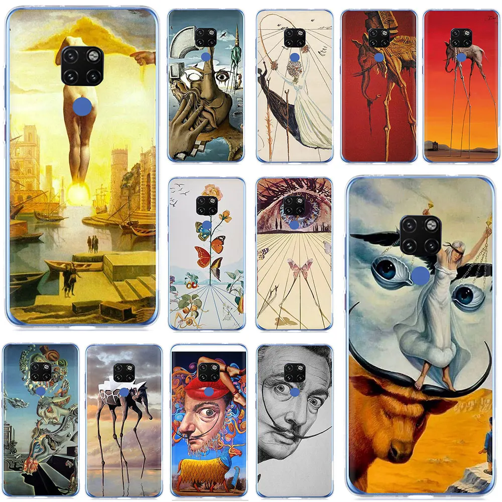Salvador Dali Art Painting Hard Phone Case for Huawei Mate 10 20 30 Pro Nova 2i 3i 3 5i Lite Y5 6 7 9 2017 Prime 2018 | Мобильные