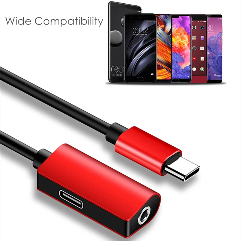 Кабель адаптер с USB C на разъем 3 5 типа для Huawei P20 Pro Mate 20 Xiaomi Mi 8 9 SE Note Type мм AUX