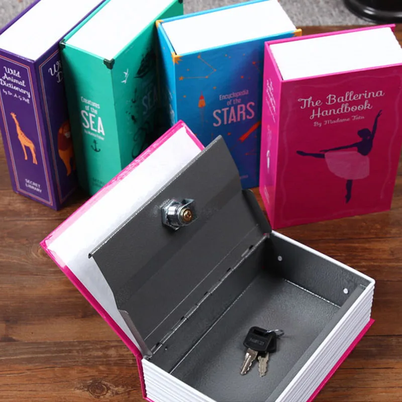 

Simulation Dictionary Safe Box Key Hidden Book Piggy Bank Combination Lock Password Strongbox Jewelry Storage Box Kids Gifts