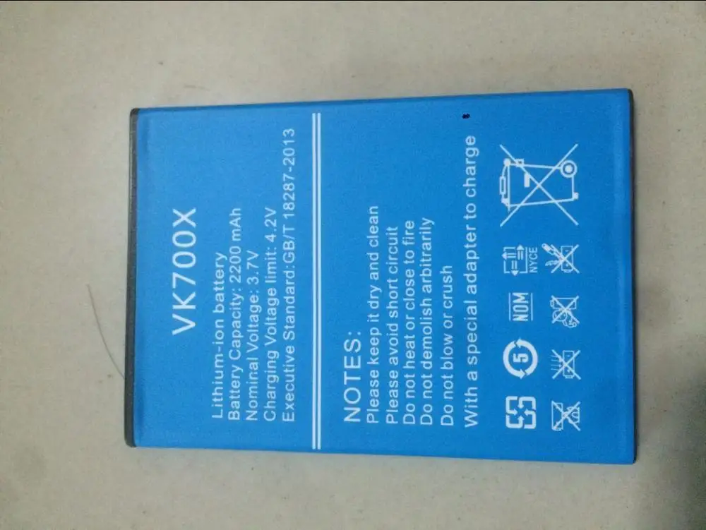 

Vkworld VK700X Battery 100% Original 2200mAh Li-ion Battery Replacement For Vkworld VK700X Pro Smart Phone With In stock