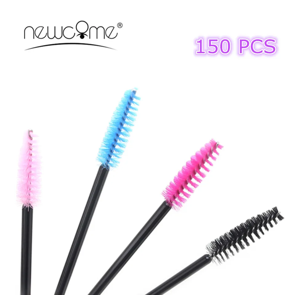 

150pcs Eyelashes Eyebrow Brush for False Eyelash Extension Synthetic One-Off Disposable Mascara Wands Brush Makeup Tools