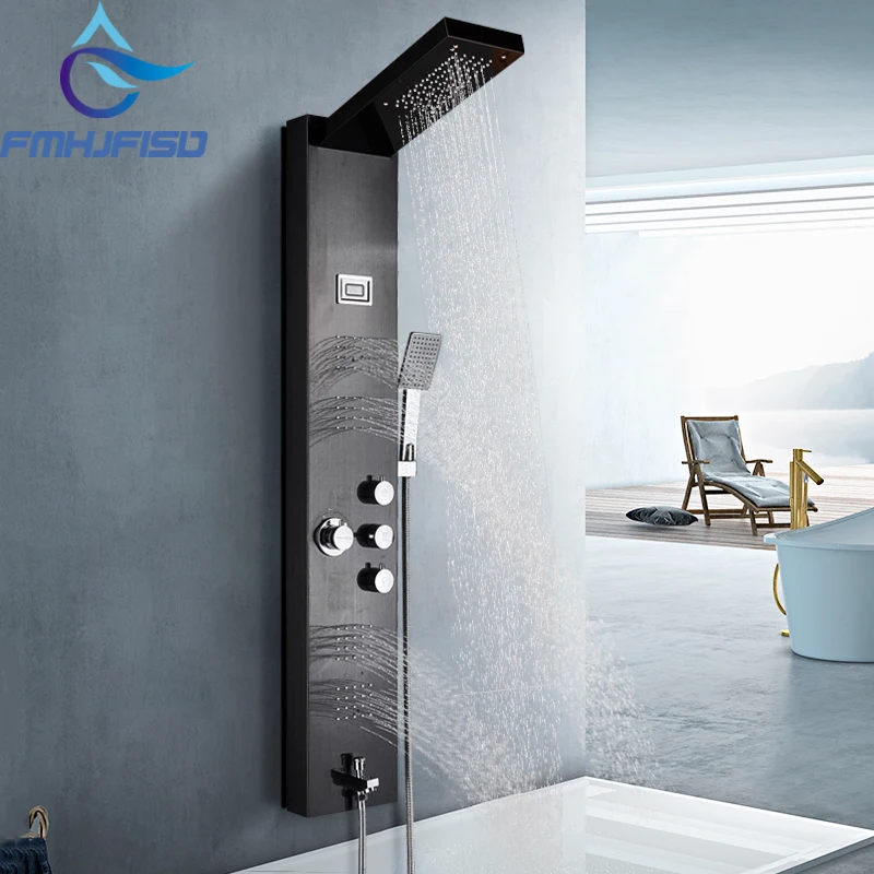 towel shower panel