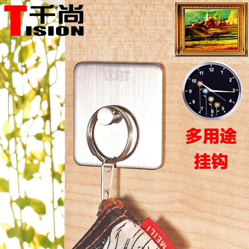Self Adhesive Invisible Wall Mount Photo Picture Frame Nail Hook Hanger