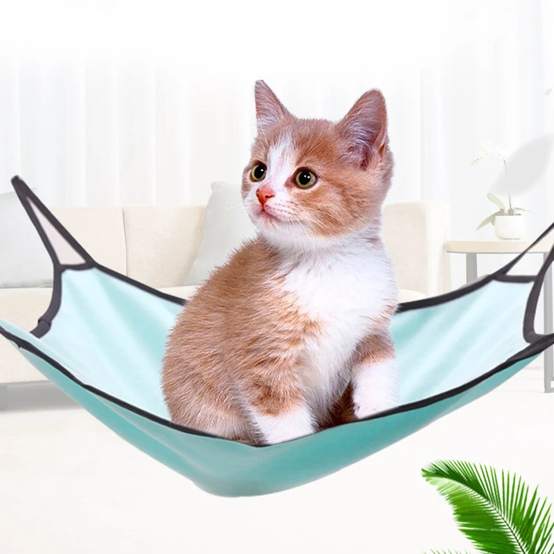 

64*57cm Double Sided Solid Color Cat Hammock Pet Sleeping Bag Comfortable Four Seasons Cat Bed Sleeping Pad Soft Bed Swing