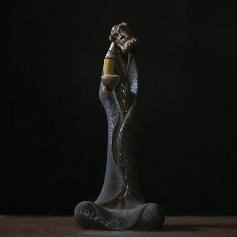 Incense burner TANGPIN ржавчина глазурованная керамическая курильница Dharma обратного потока благовония Zen керамические украшения башня курильница - Цвет: Incense burner
