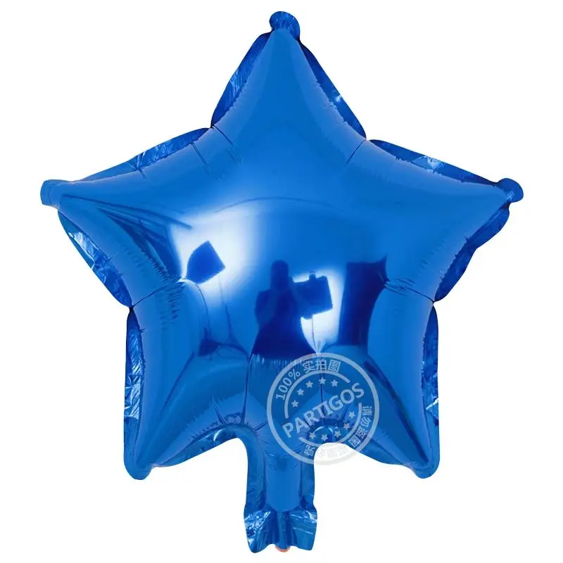 Хит, 10 шт./лот, 10 дюймов, Звездные шары, сердце, пятиточечное сердце, воздушный шар для свадьбы, дня рождения, вечеринок, надувные шары - Цвет: dark blue star