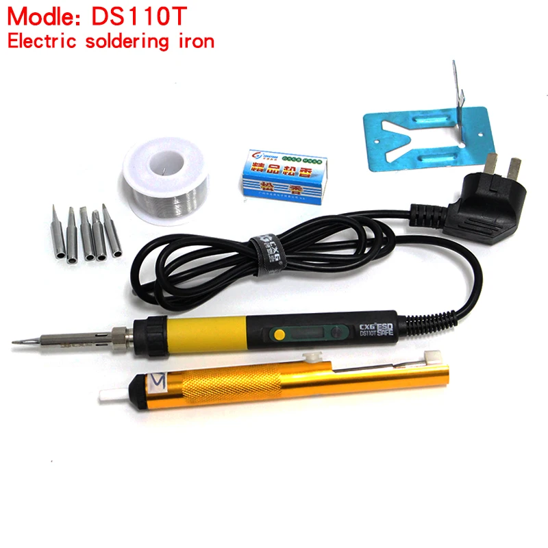 

2019 hot sale Digital LCD Electric soldering iron 110W CXG DS110T Adjustable temperature same as GS110D+5pcs soldering iron tips