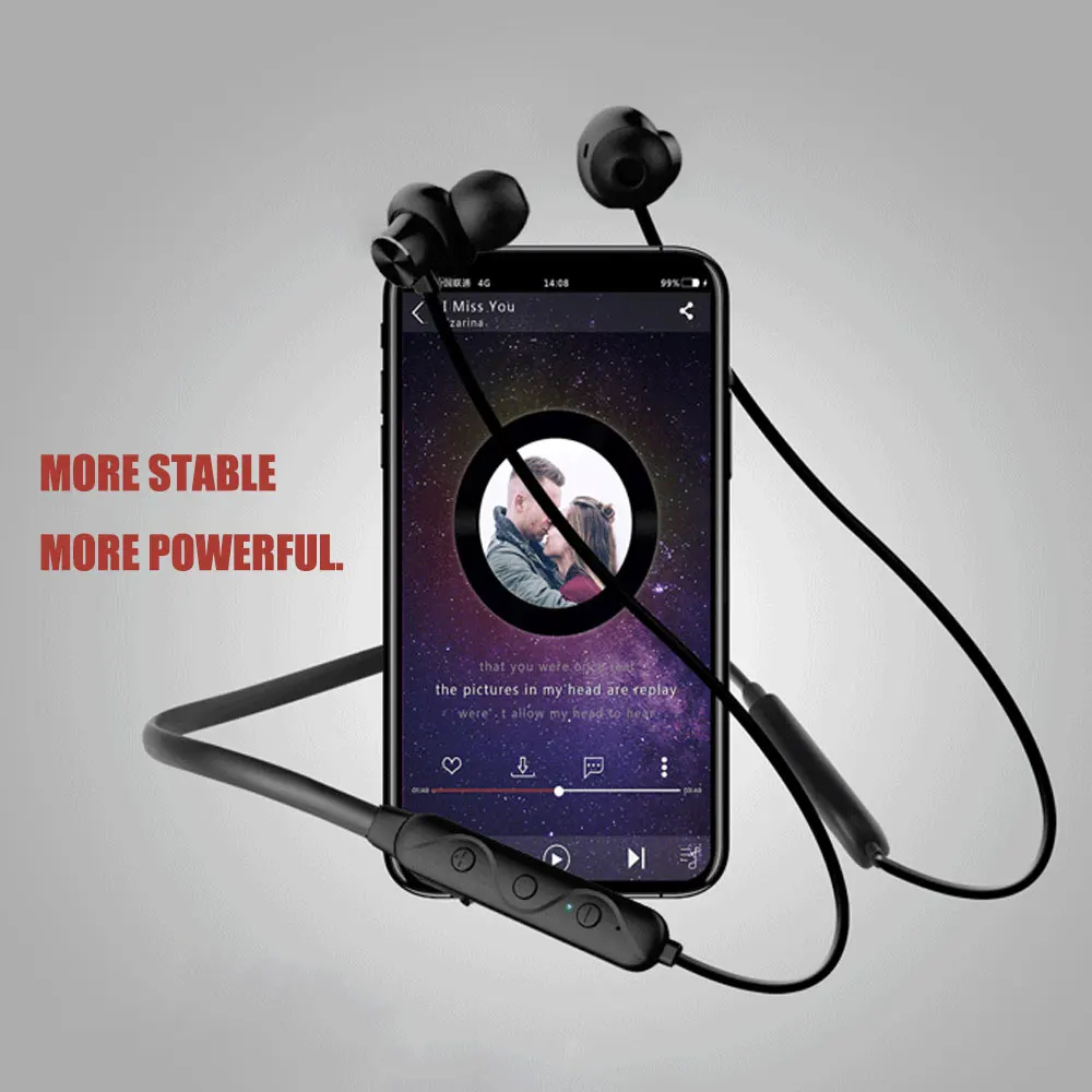 Leegoal U8 Bluetooth наушники Беспроводной устойчивое Шейным Наушники Шум шумоподавления Магнитная гарнитуры с микрофоном