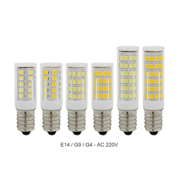 

3W 4W 5W LED Lamp High Quality Ceramic DC 220V 230V 240V 2835 LED Light Bulb replace Halogen E14 G4 G9 for Chandelier