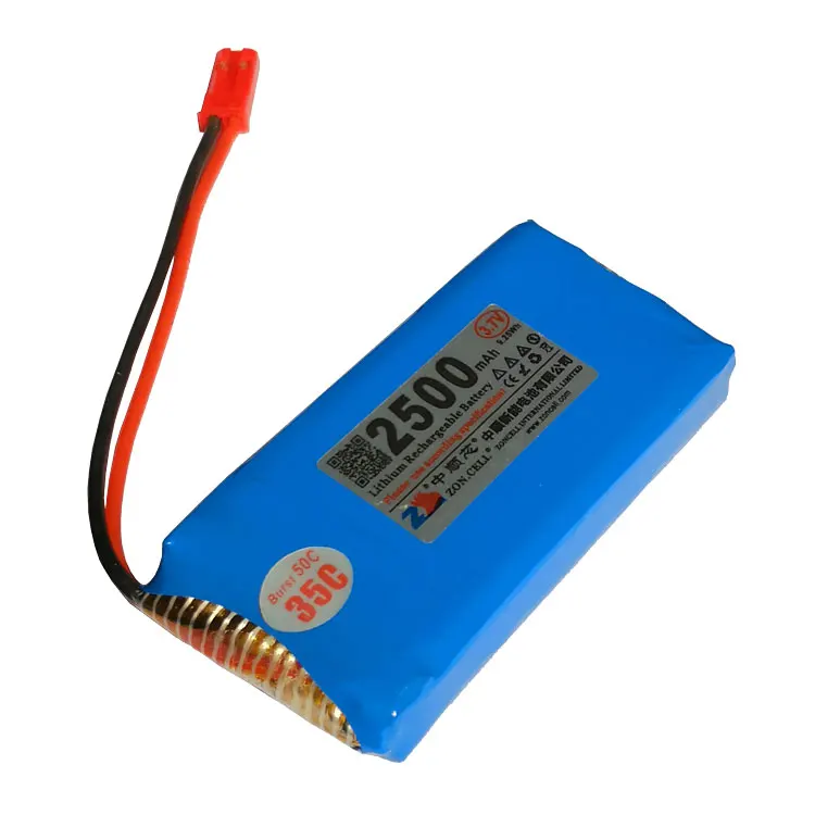 

35C Power Polymer Lithium Battery 3.7V 65*31*16mmm for 2500mAh UAV