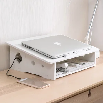 

Wood-plastic board notebook elevation bracket Computer rack Desktop computer elevation notebook rack bracket