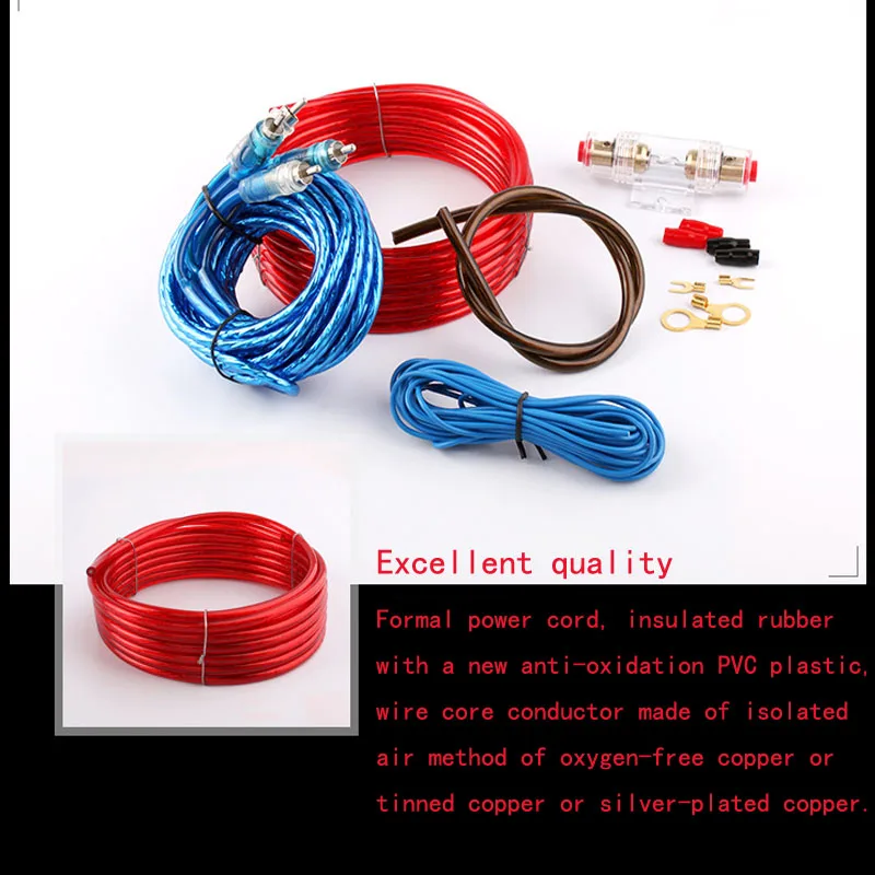 8GA Car Power Amplifier Line Car Audio Modified Subwoofer Matching Copper Clad Aluminum Wire PVC Plastic Outer Skin High Quality