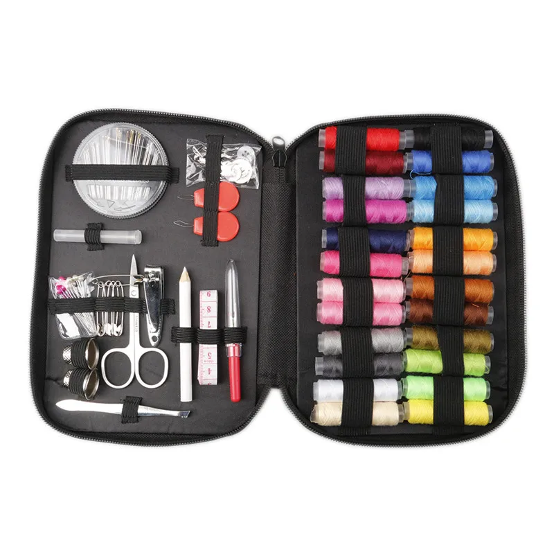 

90pcs/set Multifunction Embroidery DIY Sewing Box Sewing Kit Needle Thread Threader Tape Scissor Storage Bag Sewing Tools Set