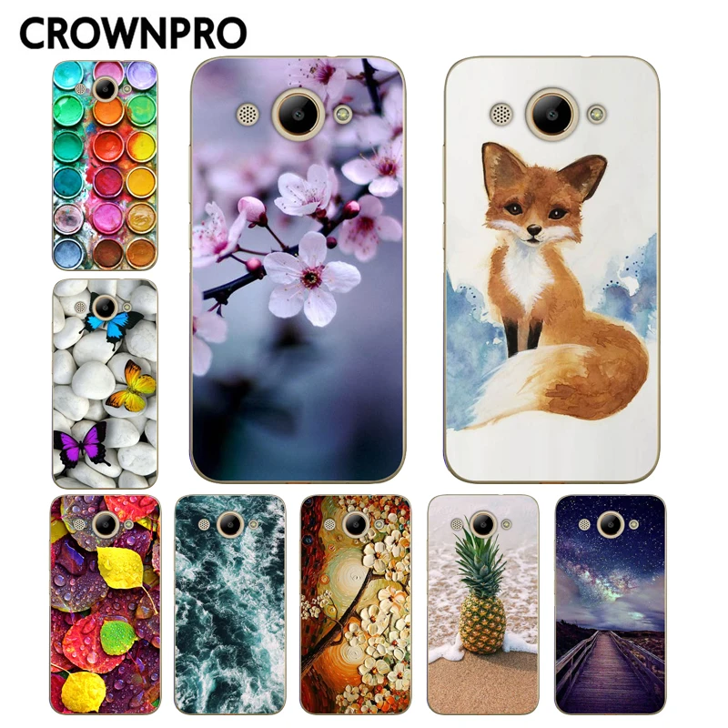

CROWNPRO sFOR Huawei Y3 2017 Case Cover CRO-L22 Soft Silicone TPU Y3 2017 Cases Phone Back Protective FOR Huawei Y3 2017 Fundas