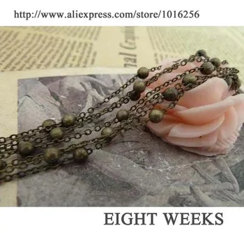 

Necklace jewelry DIY manual accessories alloy parts brass chain Findings Components round bead chain