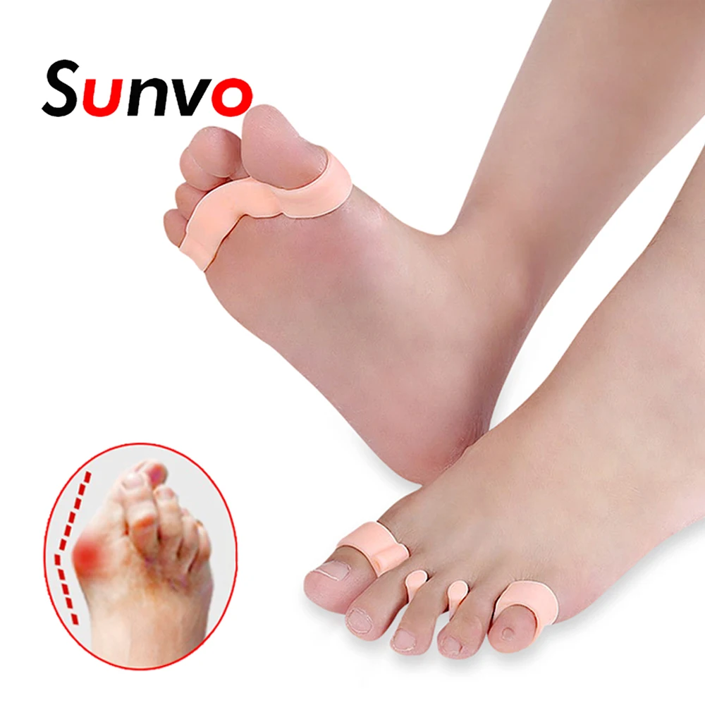 

Sunvo Hallux Valgus Orthotics Bunion Splint for Separate All Toe Big Bone Orthopedic Foot Hammer Corrector Separator Inserts Pad