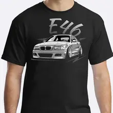 Модная летняя футболка Германия классический автомобиль-Легенда E46 E60 E61 футболка Повседневное короткий рукав