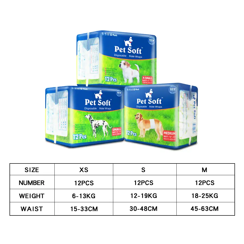 all absorb male dog wraps