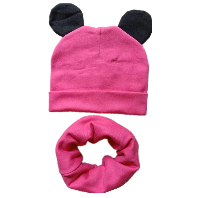 Boys Girls Cotton Solid Cap Soft Warm Cartoon Children Hat Cute Ears Design Spring Autumn Baby Kids Skullies Beanies Accessories mens skully Skullies & Beanies