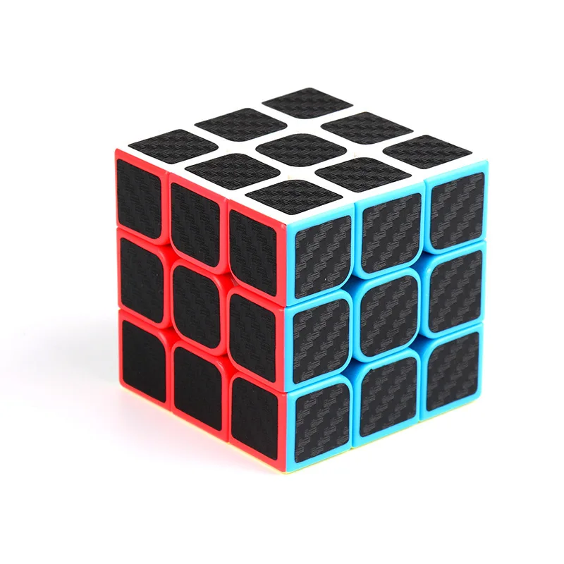 

Carbon Fiber Magic Cubes Professional 3x3x3 5.6CM Sticker Speed Twist Puzzle Toys Children Gift Rubikx Cube Educational Toys