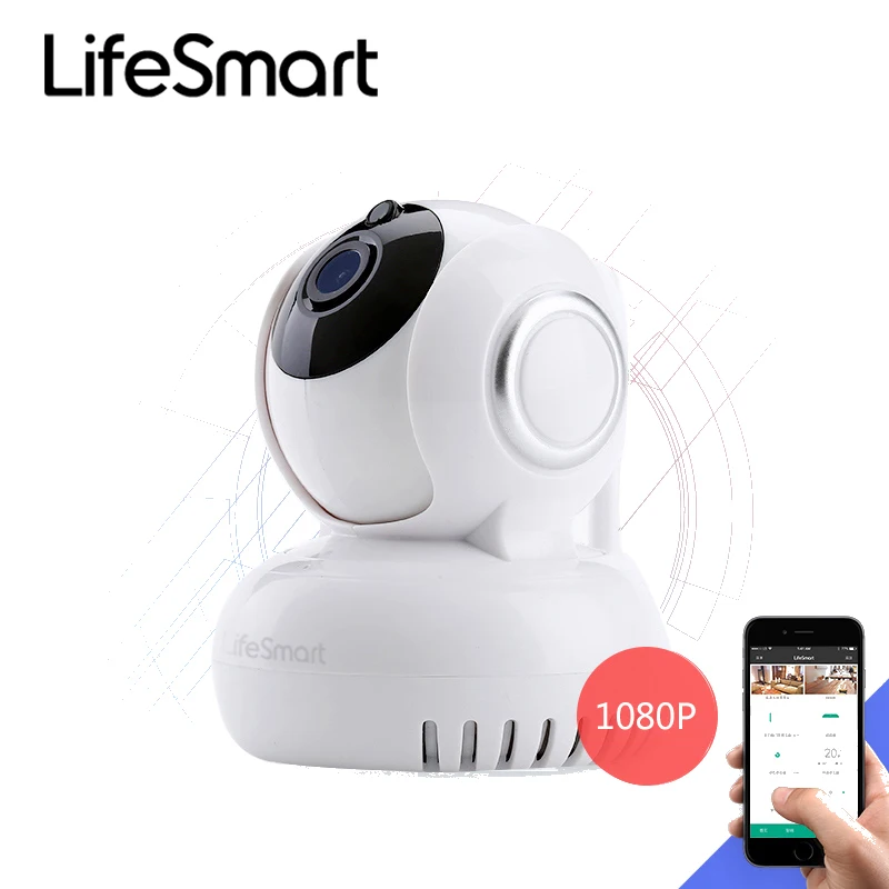 

Lifesmart Wireless IP Camera 1080P WIFI Wireless Night Vision AI Enhanced Motion Detect Indoor Home Smart Remote Controll