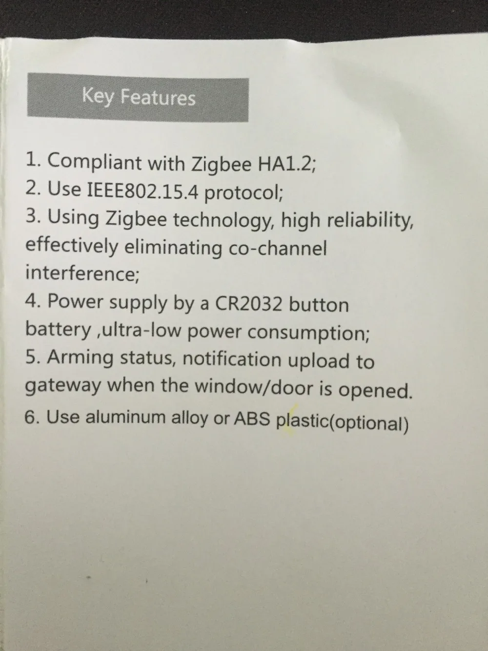 Zigbee ha1.2 Беспроводной датчик двери, двери детектора, магнитный контакт для дома аварийной системы безопасности