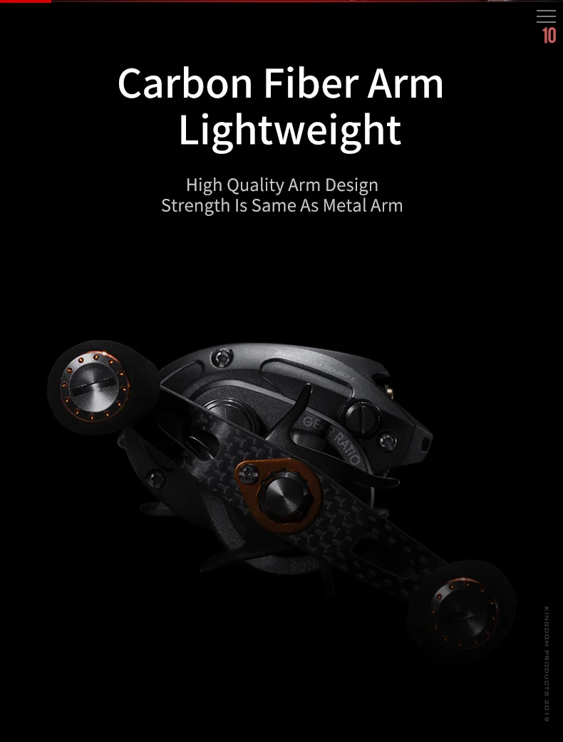 Kingdom SPEED SHOT MICRO 2019 New Double spool 6.51 High Speed Baitcasting Reel Ultralight 12+1 Ball Bearings Fishing Reel (11)