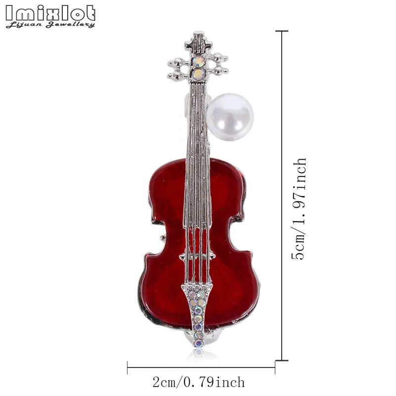 Модная брошь в виде скрипки мужской костюм броши булавки на лацкан Резина со стразами музыка Instru мужчины ts шарф зажим для свитера значки ювелирные изделия
