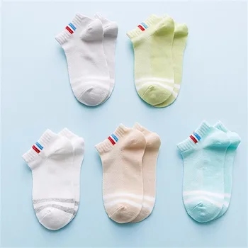 

LILIGIRL Solid Color Baby Girls Cute Socks and Newborn Boys Striped Sock 2019 New Summer Children Cotton Clothes