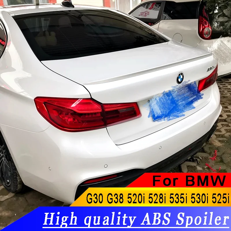 Спойлер из АБС пластика для BMW G30 G38 M5 520i 528i 535i 530i 525i 2018|Спойлеры и крылья| |