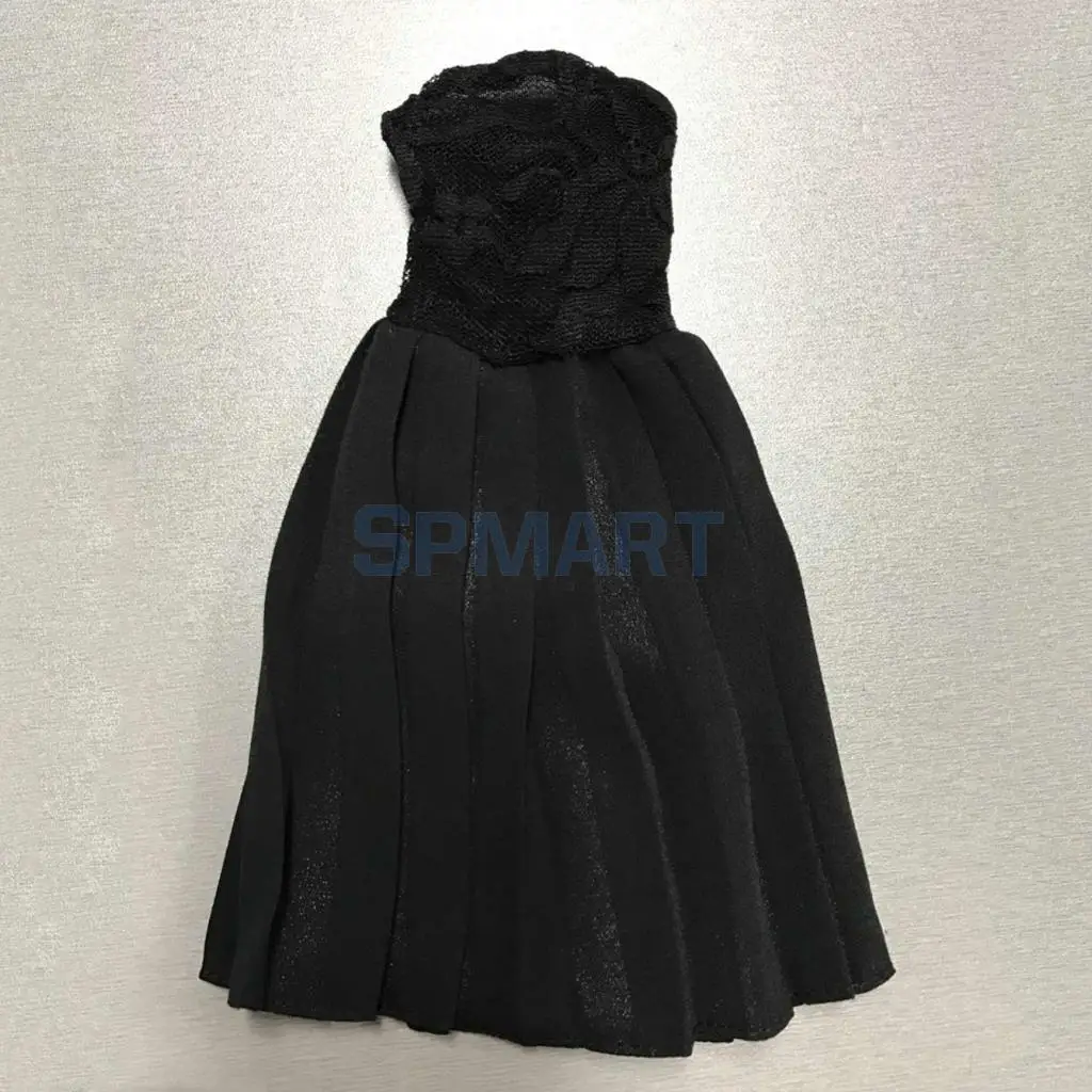 1/6 Scale Strapless Skirt Formal Dress & Stiletto High Heels Shoes for 12 inch   Action Female Figure