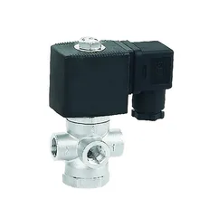1/" номинальный диаметр трубы-британский трубный стандарт Электрический магнитный клапан из нержавеющей стали Миниатюрный стоматологический электромагнитный клапан прямого действия переключатель для жидкого водяного газа