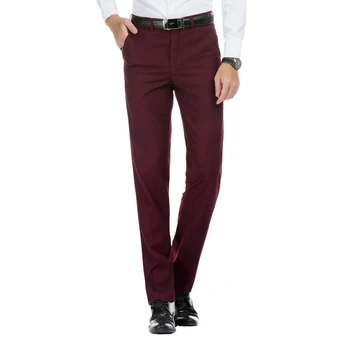 

Plus Size 28-41 Spring Autumn Men Casual Business Loose Wedding Trousers Slim Fit Thin Office Formal Wear Straight Pants 8J1411
