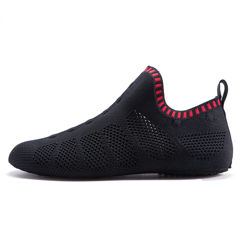 ONEMIX/мужская повседневная обувь в римском стиле; дышащие сетчатые удобные домашние полосатые носки; обувь для йоги; Мужская быстросохнущая водонепроницаемая обувь; сандалии - Цвет: black red