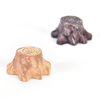 

Random Color Crafts Decorations Miniature Multicolour Tree Stump Fairy Terrarium Christmas Xmas Party Garden