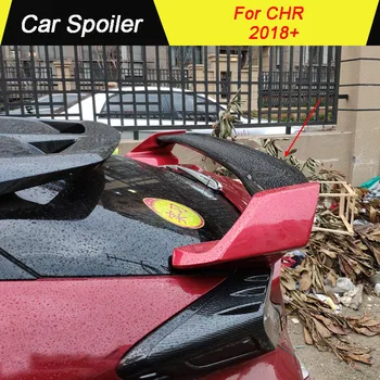 

ABS Plastic Primer Color Spoiler /Carbon Fiber Material Car Tail Wing Decoration Rear Trunk Spoiler For Toyota CHR C-HR 2018+
