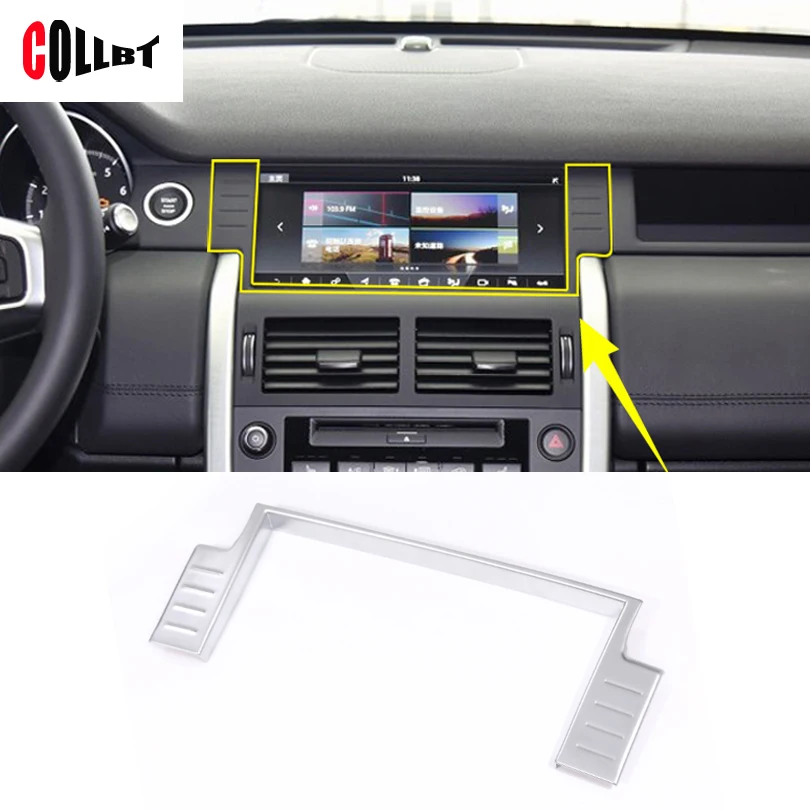 

Car Styling Interior Central Navigation Decorative Frame Cover Trim For Land Rover Discovery Sport 2017