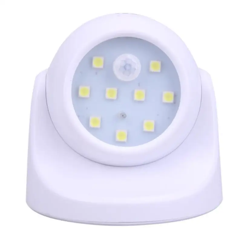 Датчик движения 360 Degress ночник 9 Светодиодный светильник с активированным движения Беспроводной датчик света для дома наружной стены в комнате освещения - Испускаемый цвет: Белый