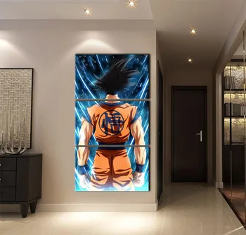 

3 Panel Dragon Ball Wukong Animation Poster Modern Home Wall Decor Canvas Picture Art HD Print Painting On Canvas Artworks