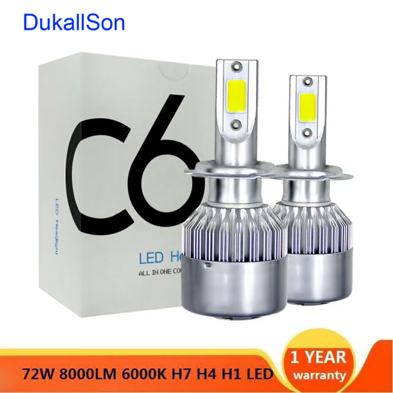 Автомобильные лампы H7 H4 H11 H1 9005 LED 9006 HB2 HB3 HB4 2 шт./лот 72 Вт 8000 лм 12 В 14000K 8000k 6000k 4300k 3000k |