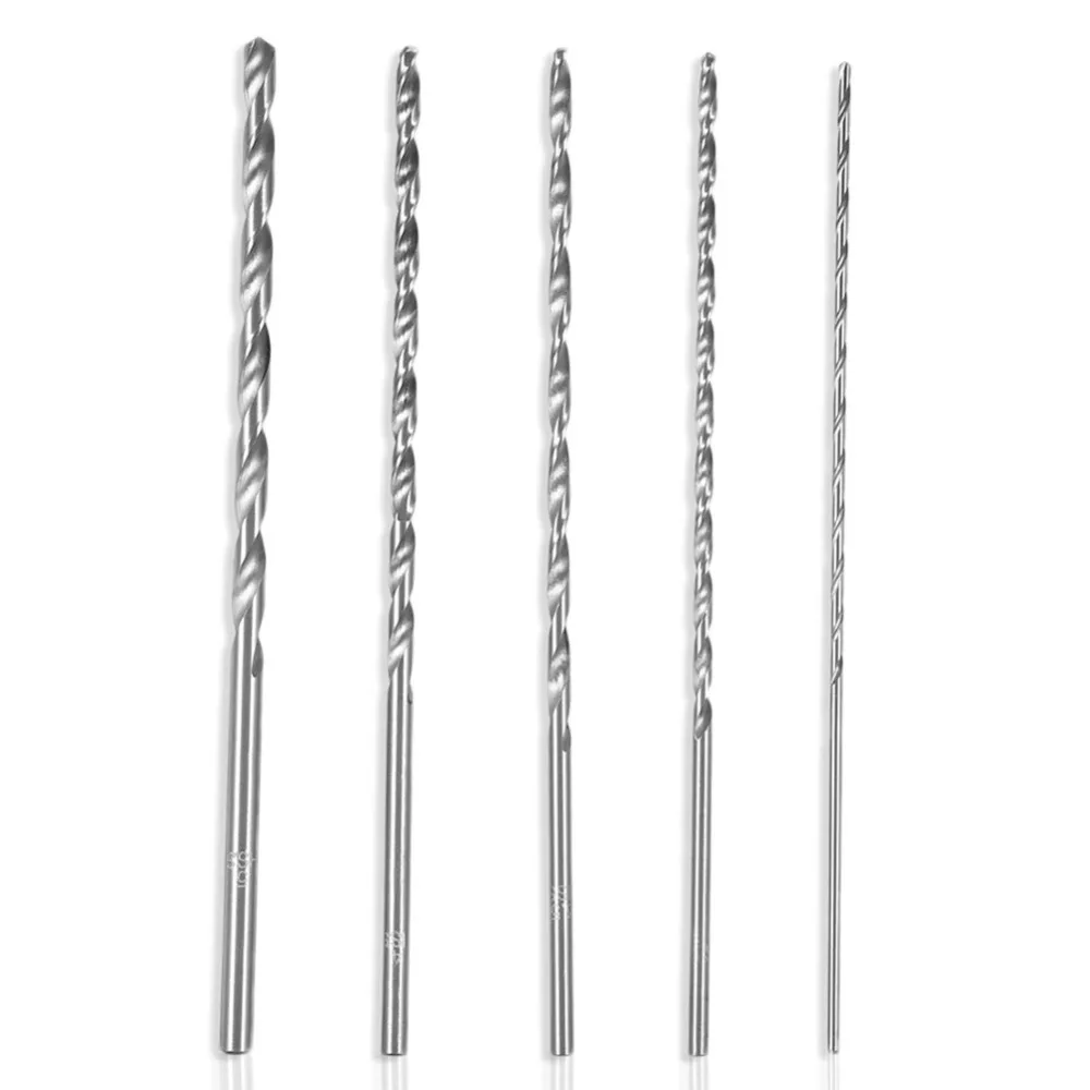 5 шт. набор сверл Mayitr HSS Auger Twist 2/3/3. 5/4/5 мм диаметр 150 Удлиненные Прямые сверла для