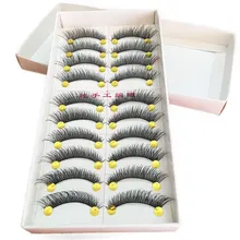 20 пар натуральных длинных мягких ресниц ручной работы Инструменты для наращивания густых накладных ресниц Объемные Накладные ресницы для макияжа накладные ресницы