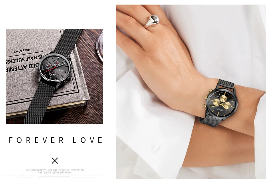 MEGIR мужские часы лучший бренд класса люкс Водонепроницаемый Кварцевые комплект часов для влюбленных часы час Время Relogio Masculino Erkek Kol Saati